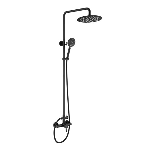 Griferia BARRAl DE DUCHA EXT EN AC INOX NEGRO MATE - SERIE VISEU NEGRO