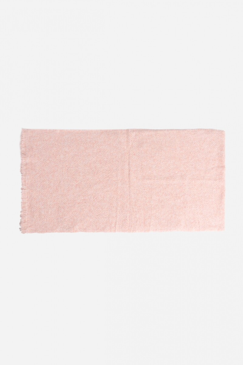 Bufanda tejida rosa