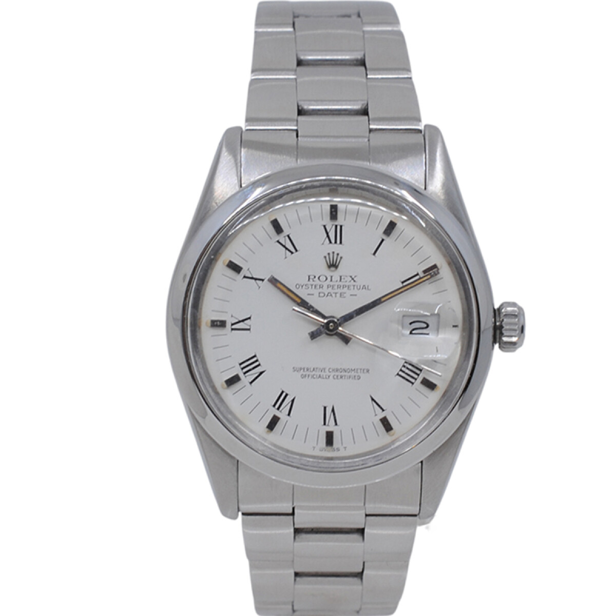 Rolex date acero modelo 15000 año 1980 con papeles 