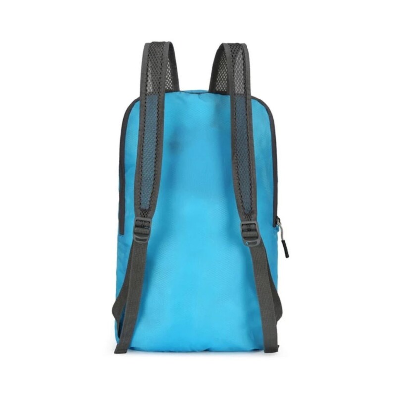 Mochila Plegable Viaje Almacenamiento Impermeable Multiuso Color gris