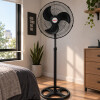 PACK 2 VENTILADORES 3 EN 1 PETRA 70W COLOR NEGRO 1,30cm ALTO Pack 2 Ventiladores 3 En 1 Petra 70w Color Negro 1,30cm Alto