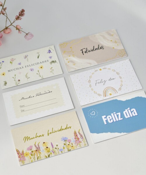 Tarjeta 5,5 x 9 cm - SURTIDO Tarjeta 5,5 x 9 cm - SURTIDO
