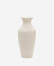 Jarrón Pria de papel maché blanco 72 cm