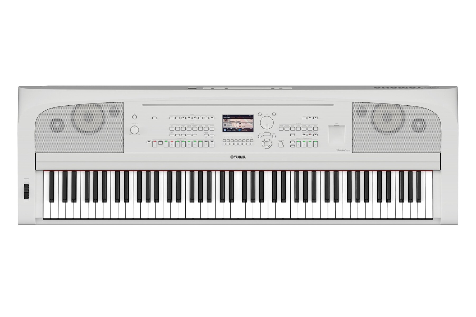 Piano digital y arreglador Yamaha DGX670W - 88 notas con acción de martillo 