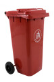 Contenedor De Residuos Rojo - 120 Litros Contenedor De Residuos Rojo - 120 Litros