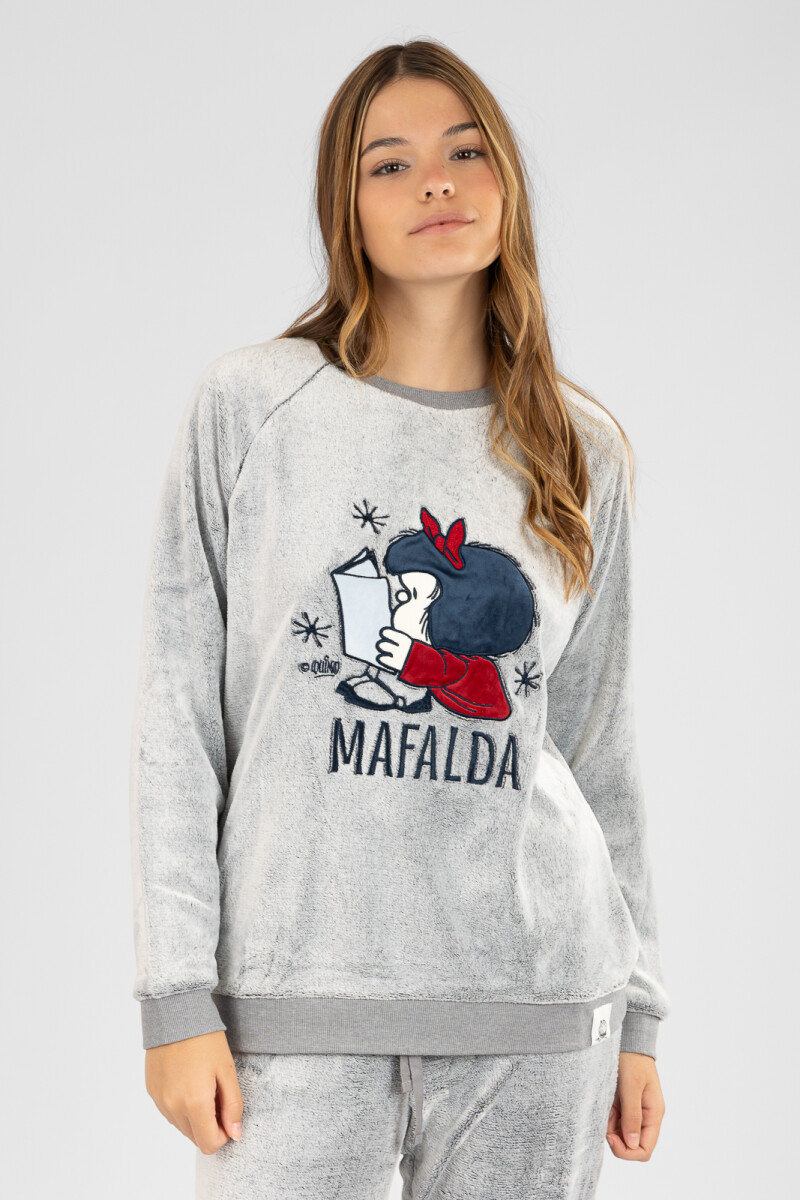 Pijama mafalda cozy Gris melange