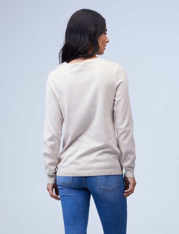 Buzo Bordado BEIGE