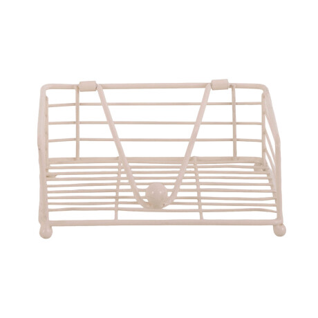 SERVILLETERO SMALL METAL NATURAL-BEIGE 3981