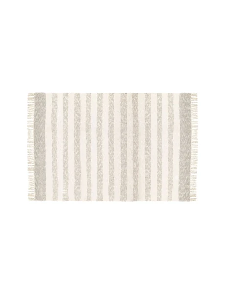 ALFOMBRA CON FLECOS AZUL/GRIS 122x178CM ALFOMBRA CON FLECOS AZUL/GRIS 122x178CM