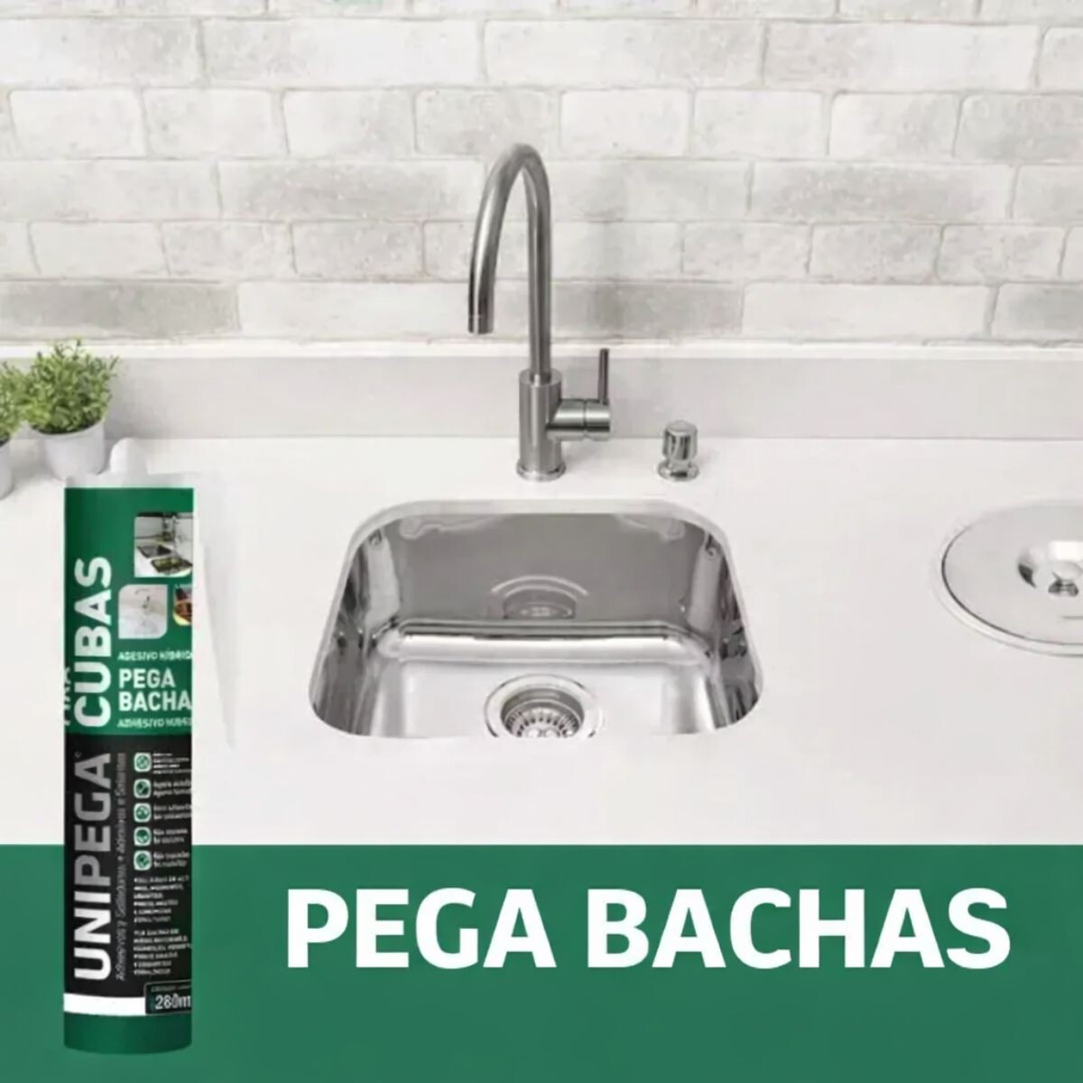 ADHESIVO UNIPEGA PEGA BACHAS 280ML Adhesivo Unipega Pega Bachas 280ml