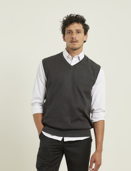Chaleco Harrington Label Gris Oscuro