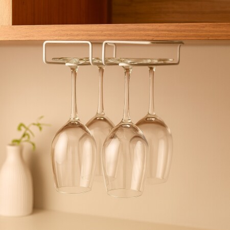 SOPORTE COLGANTE PARA 6 COPAS Blanco