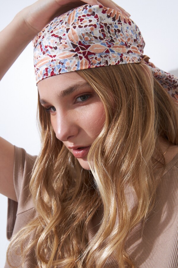 Bandana Printed MULTI/BEIGE