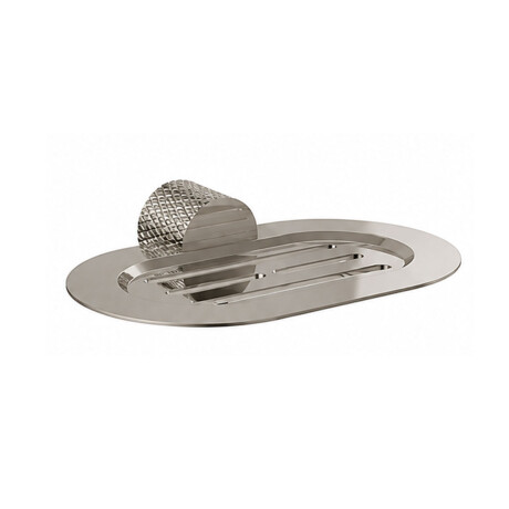 JABONERA DE METAL LINEA SIGNATURE COLOR GRIS BRUSHED NICKEL GRIS-BRUSHED NICKEL