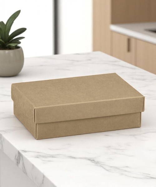 Caja base+tapa 9,5x6,5x4 cm. - KRAFT MARRON Caja base+tapa 9,5x6,5x4 cm. - KRAFT MARRON
