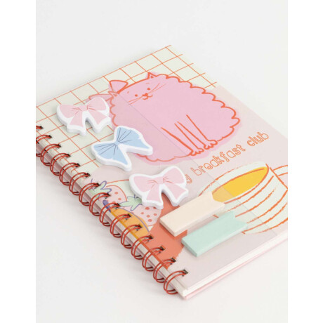 Cuaderno A5 Con Set De Notas Autoadhesivas Combinacion Multicolor
