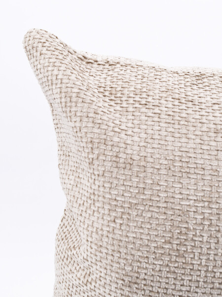 FUNDA ALMOHADON TRENZADO BEIGE (V)