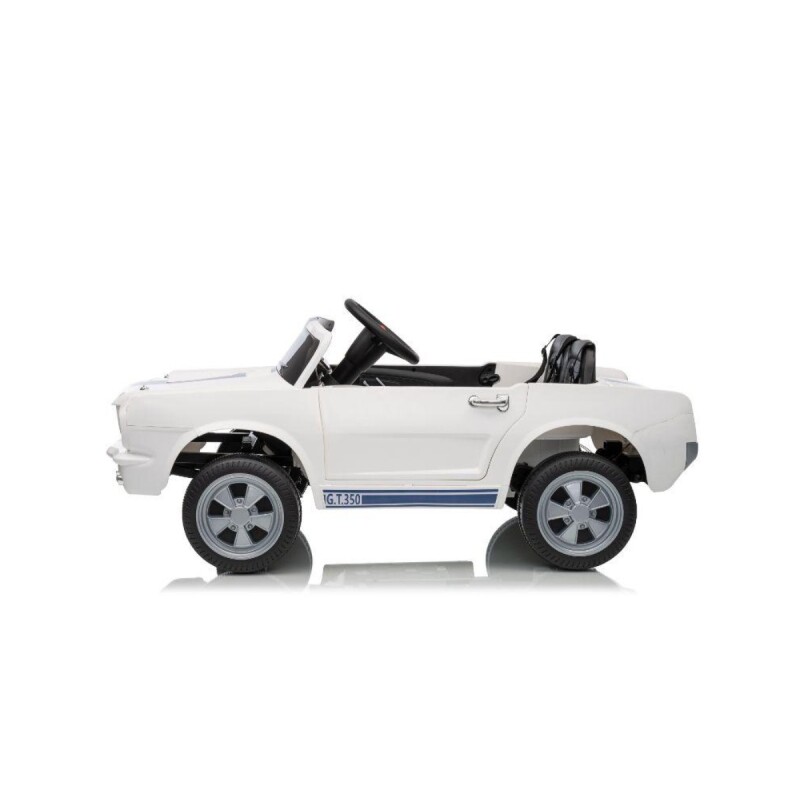 Auto a bateria infantil Shelby GT350 blanco Auto a bateria infantil Shelby GT350 blanco