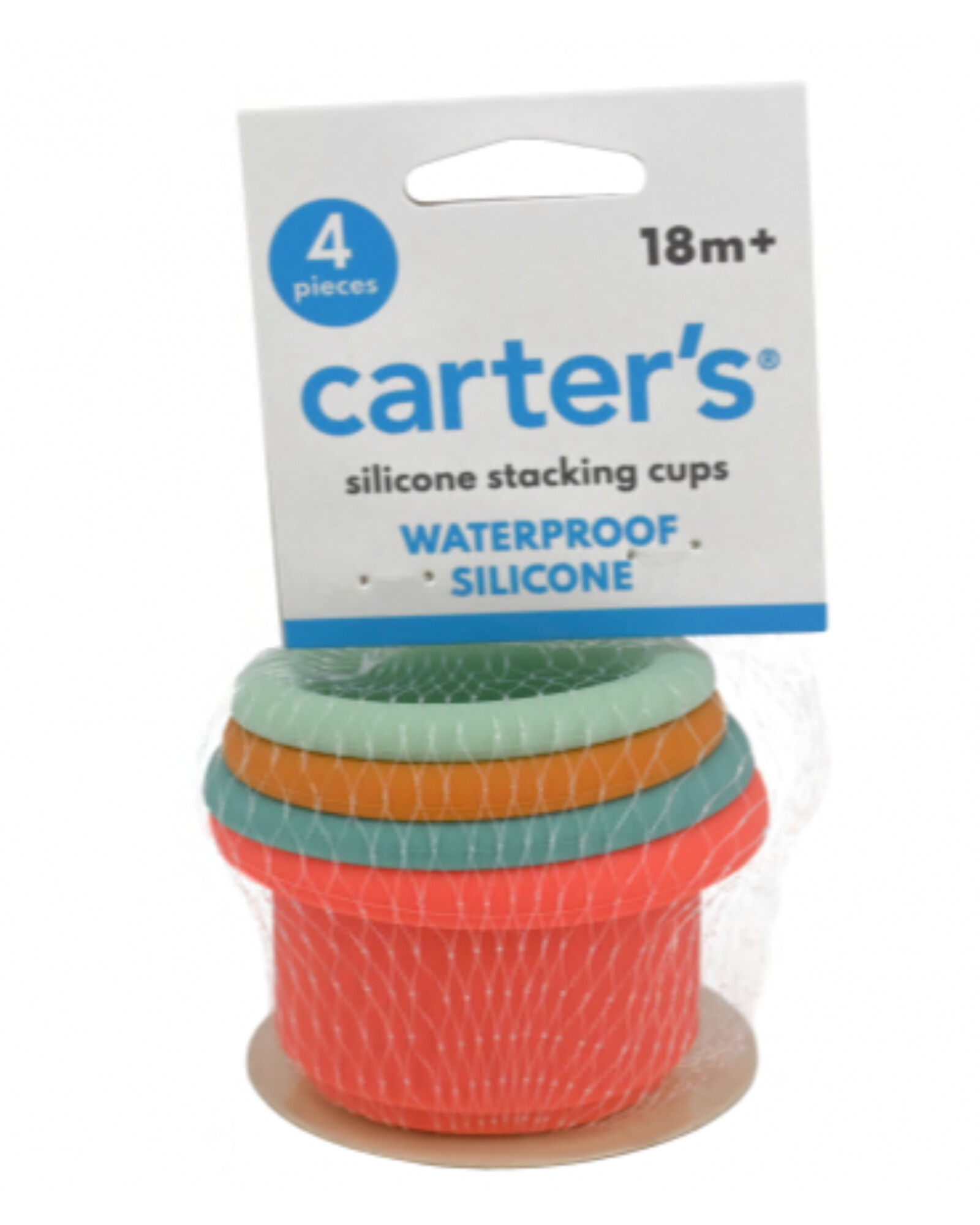 Set cuatro vasos apilables de silicona Set cuatro vasos apilables de silicona