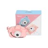 Cámara de fotos digital infantil con funda rosa Cámara de fotos digital infantil con funda rosa