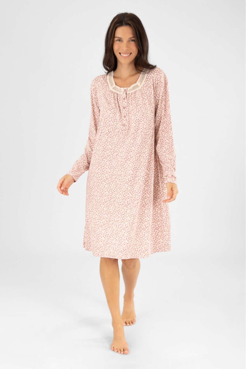 Camison kayla peach flores - Flores 