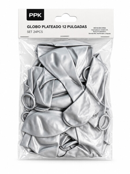 GLOBO DORADO SET 24PCS 12 PULGADAS DORADO