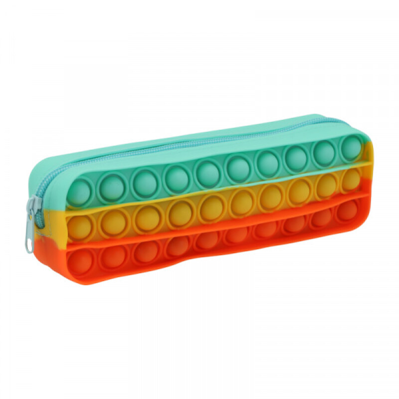 Cartuchera De Silicona Pop It Colores Fluo Campus CARTUCHERA DE SILICONA CAMPUS POP IT COLORES FLUO