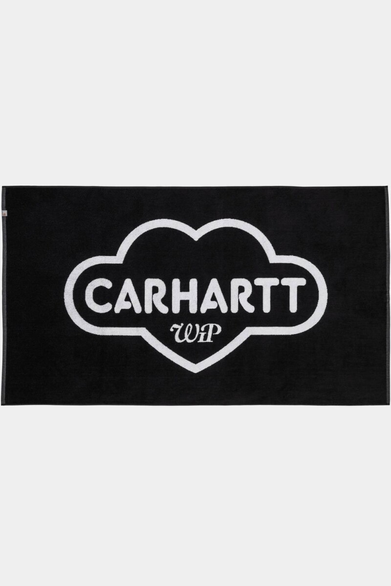 Cloud Heart Towel Negro