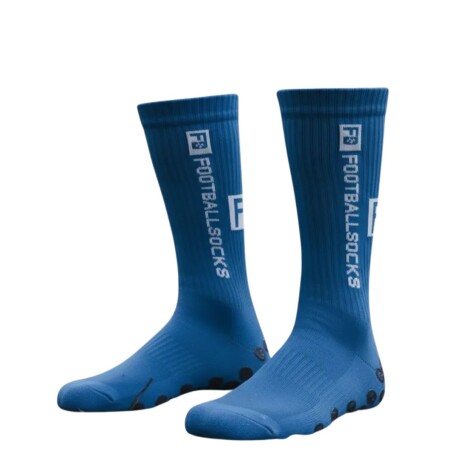 Par de Medias Deportivas Antideslizantes para Fútbol FS Azul Francia