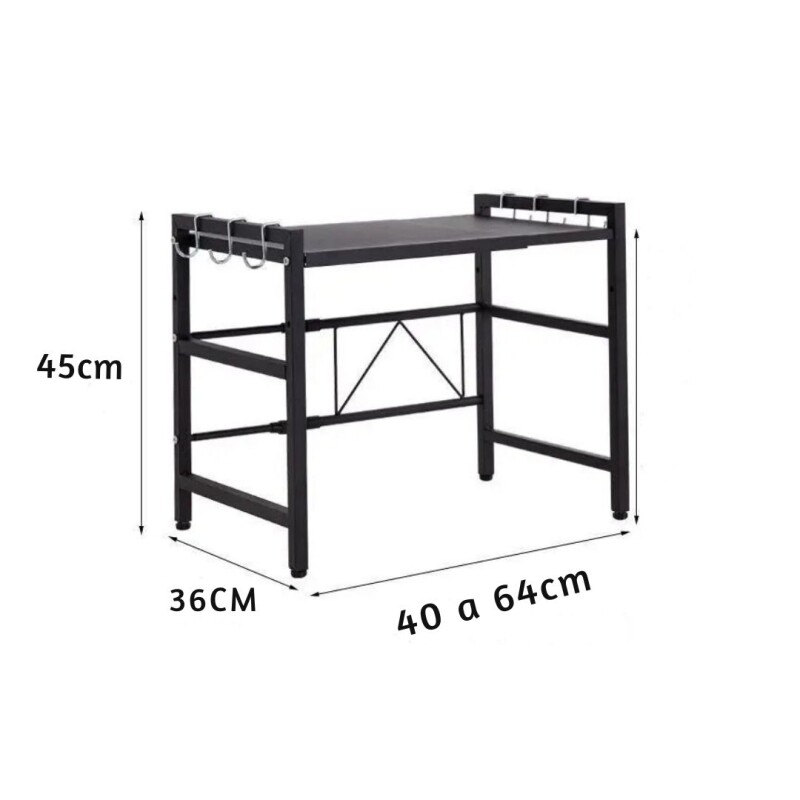 Organizador Estante Ajustable Soporte Microondas Cocina Organizador Estante Ajustable Soporte Microondas Cocina