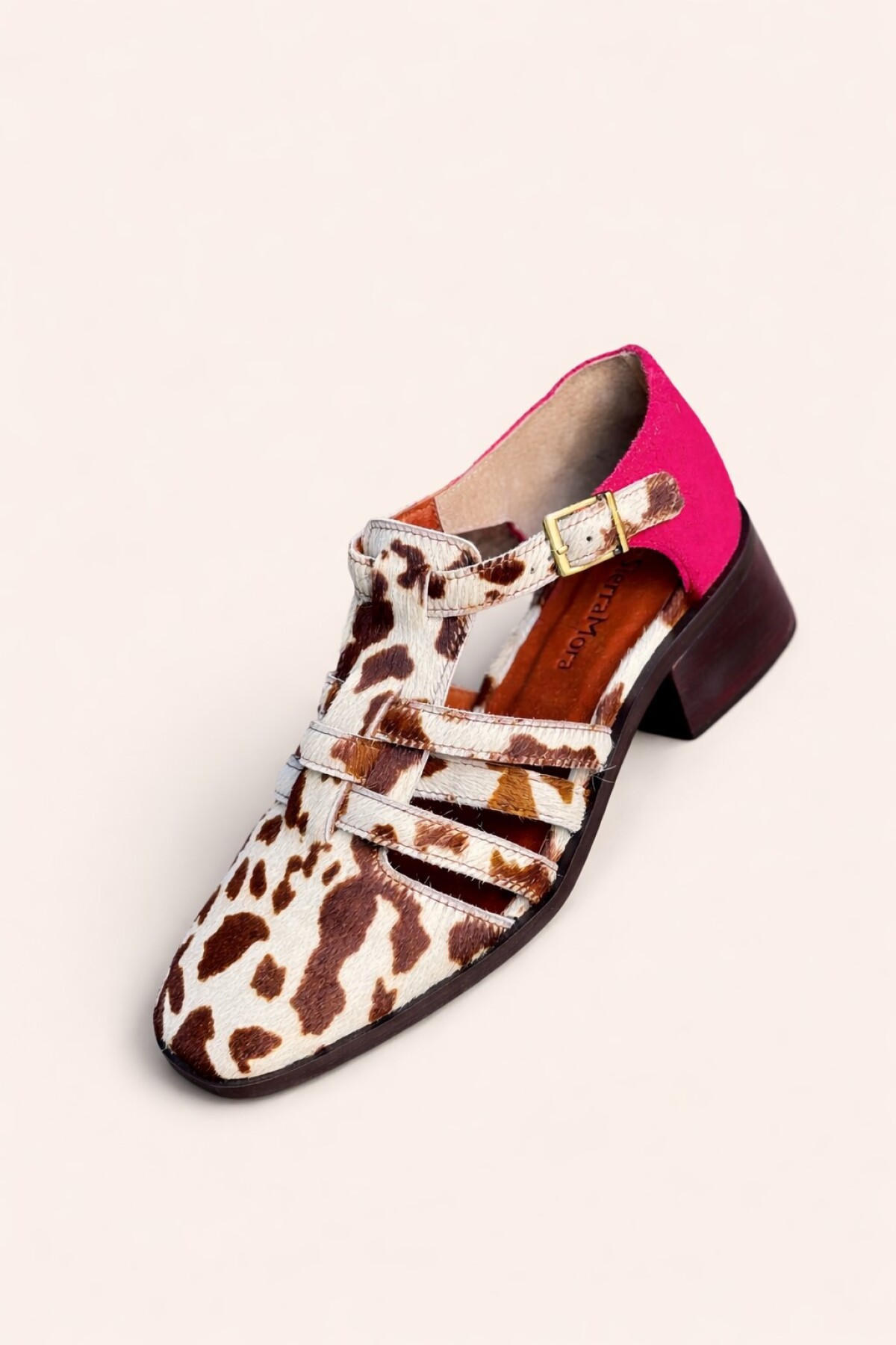 Sandalia Mallorquina Cowhide / Rojo
