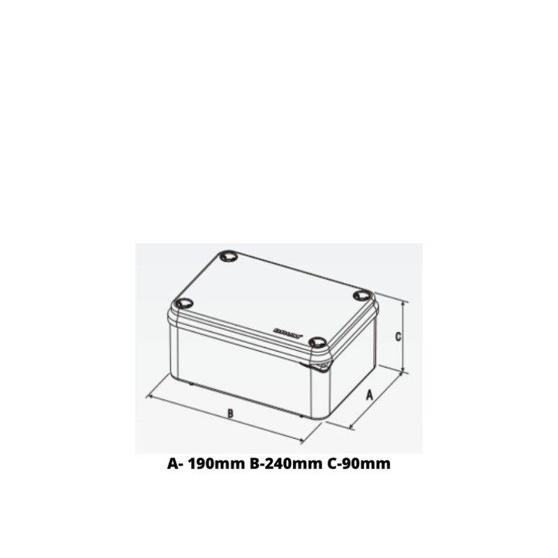CAJA DE PASO 190X240X90MM BRBO5 BRUM CAJA DE PASO 190X240X90MM BRBO5 BRUM