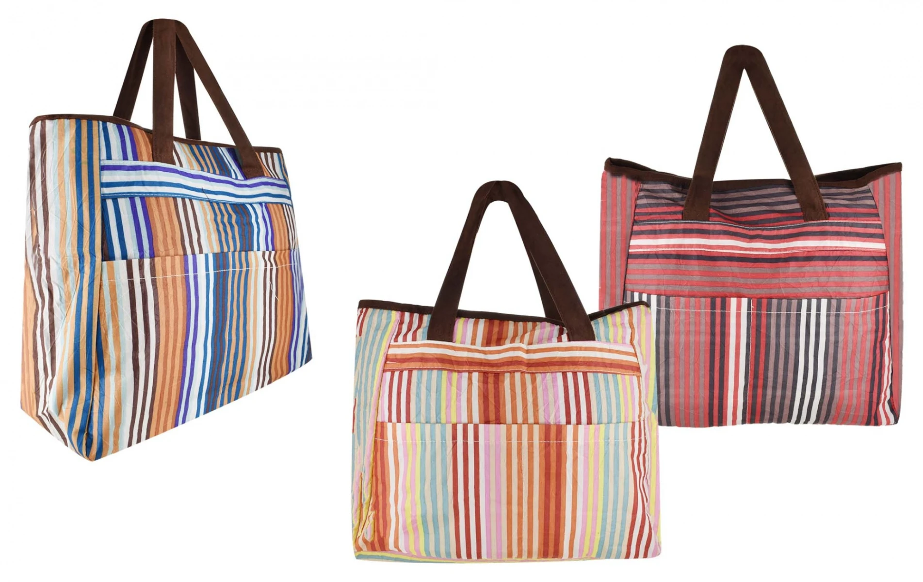 BOLSO PLAYERO LINEAS COLOR 49X36 CM 7786 