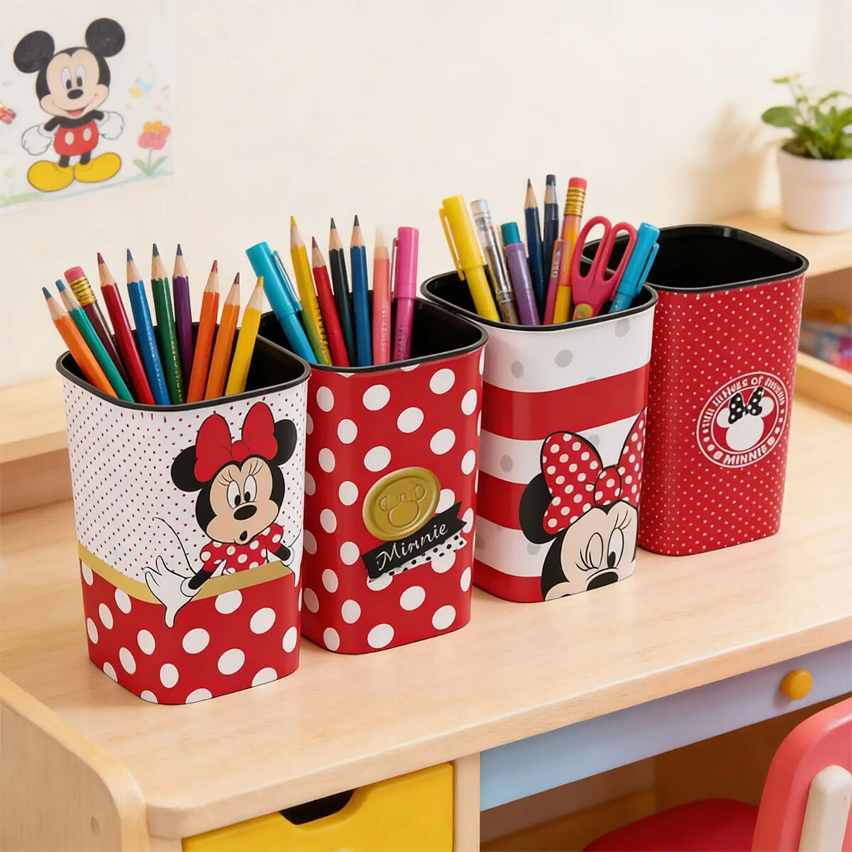 Pack x 4 Portalápices Infantiles - Minnie 