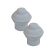Barrote cortina de metal 2 m + 2 Soportes BLANCO