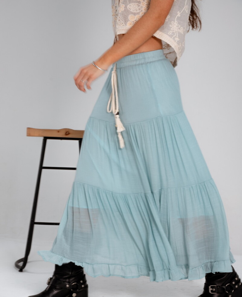 Pollera Isabella celeste