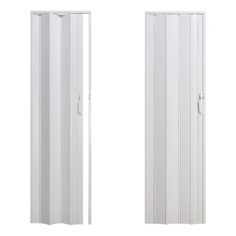 Puerta Pvc Corrediza Plegable Acordeon 210 X 90 Cm Blanco