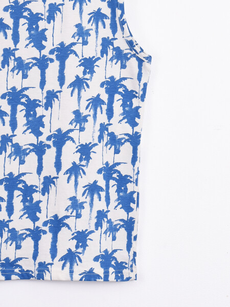 MUSCULOSA PALMS CELESTE (V)