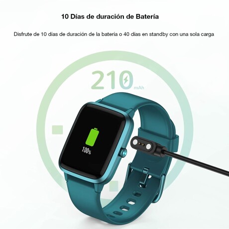 Reloj Inteligente Smartwatch Estilo de Vida y Fitness ID205L Verde