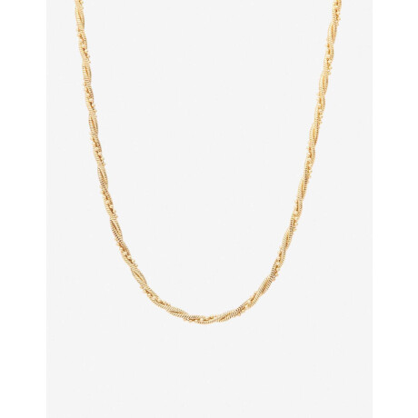 Collar De Cadenas Enlazadas Dorado