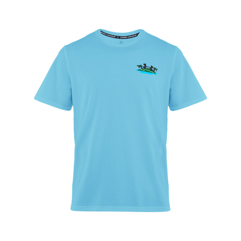 UA M 60/40S FTBL VACATION SS-BLU BLU-494