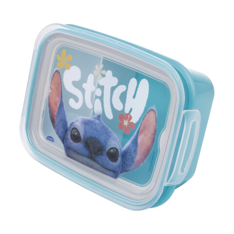 Pote Plástico Stitch Con Traba y División 850 ml U