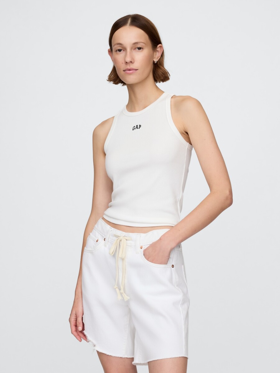 Musculosa Halter Mujer - New Off White 