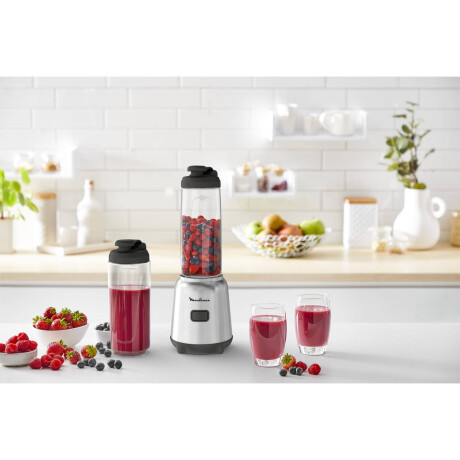 Licuadora Personal Moulinex Mix & Move Plateada