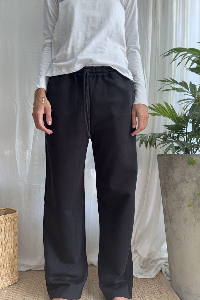 Pantalón recto winter - Negro 