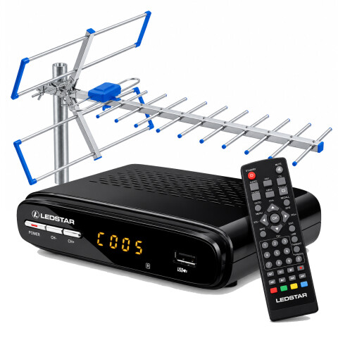 Sintonizador De Tv Digital Ledstar Ltv-view + Antena Ltv-2515 PK SINTONIZADOR + ANTENA LTV - 2515