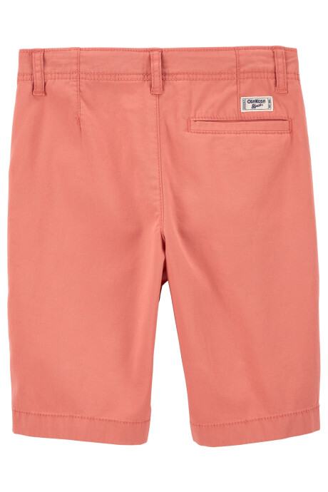 Bermuda de algodón clásica salmón Sin color