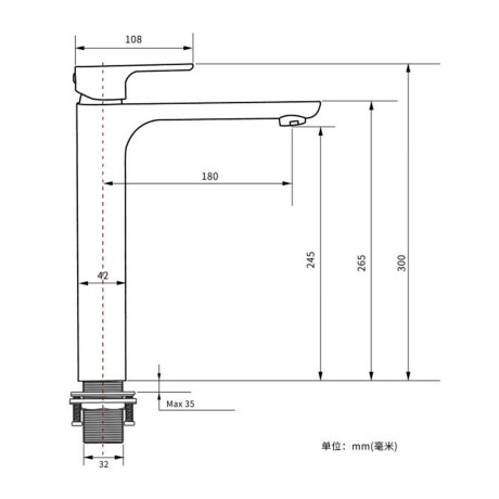 LAVATORIO MONOCOMANDO ALTO GUN METAL INCL VALVULA POPUP 000