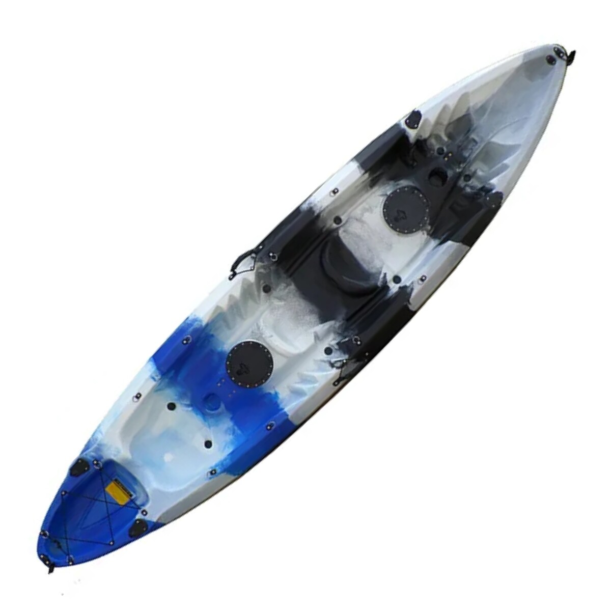 Kayak triplo 2 adultos + 1 niño - Azul negro 