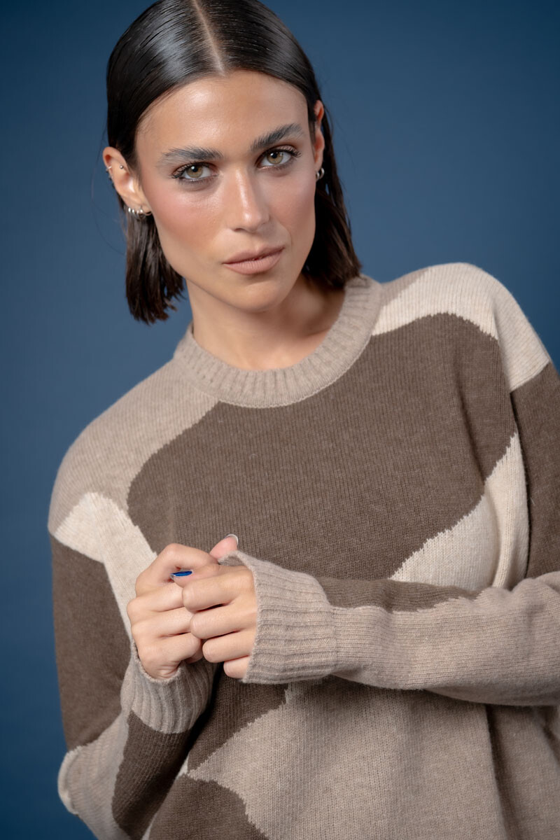 Buzo sierra Chocolate combinado